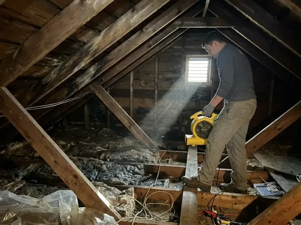 attic-water-damage-drying-proc-007 — frequently asked questions, Emergency Water Extraction & 24/7 Flood Response in Las Flo…